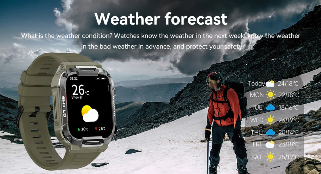 Military Smart Watch Men GPS Tracker Wireless Call Fitness Hours Waterproof Sports Smartwatch for Women Android IOS Phones 2025