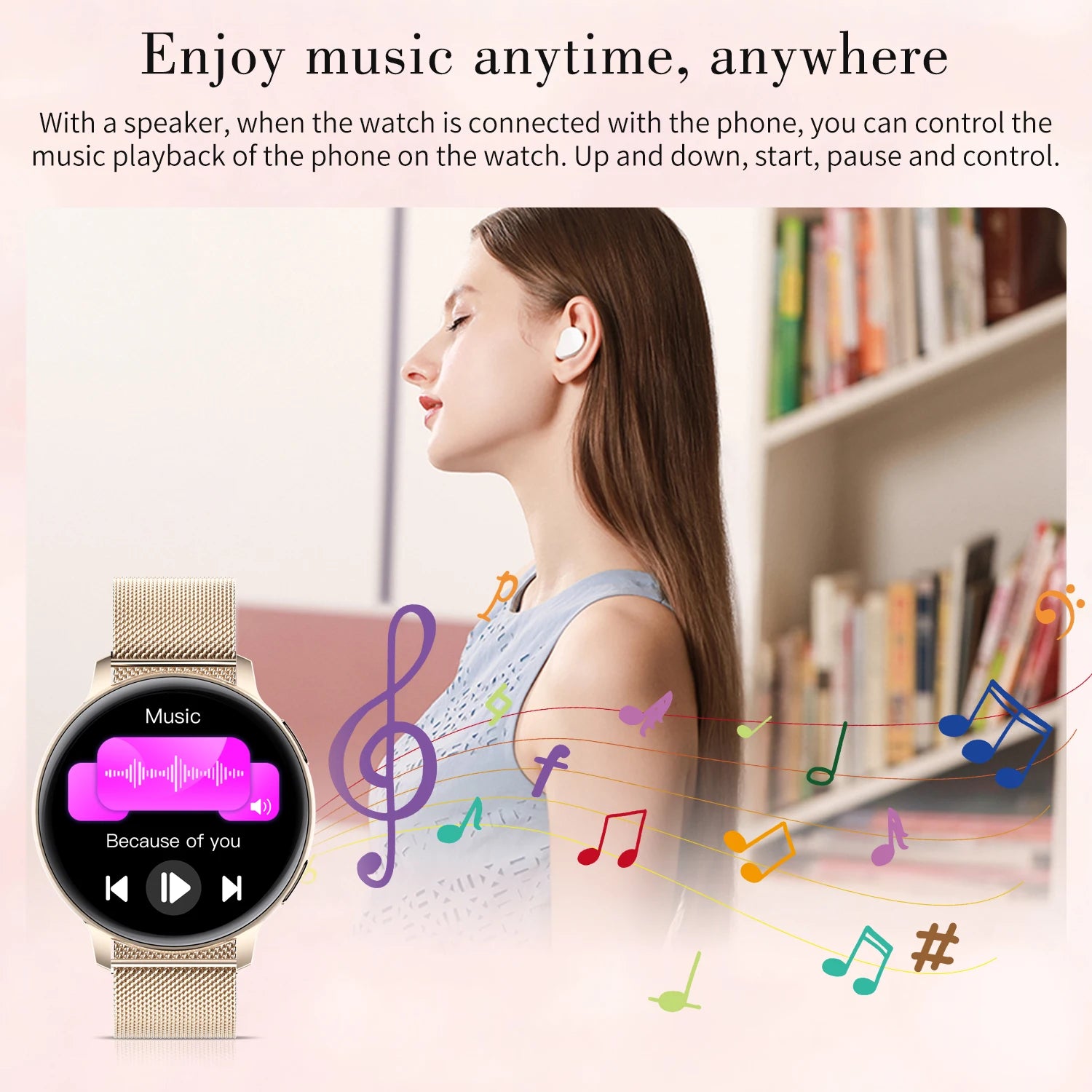 Women Smart Watch Blood Pressure Heart Rate Health Monitor Bluetooth Call Waterproof Ladies Fashion Smartwatch for Android IOS