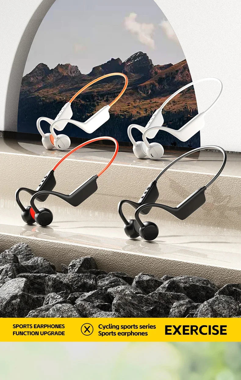 Bone Conduction Headset Wireless Swimming Sports Headphone IPX8 Bluetooth 5.4 With Mic Waterproof Exercise Fitness 2026 NEW