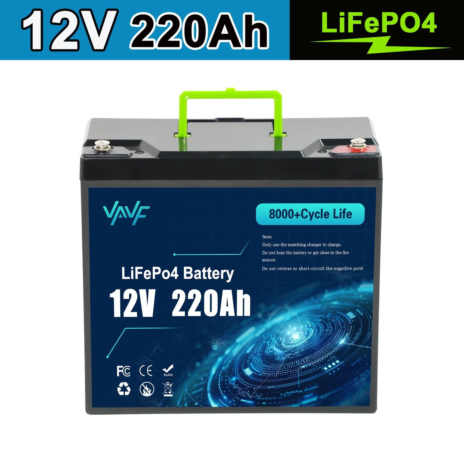 12V 200Ah LiFePO4 Battery with BMS 8000+🌻Cycles,for,Off-Road Adventures🏋️& Off-Grid Homes,Solar Energy Storage,RV Travel,Boats