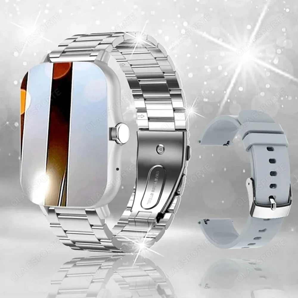 2025 New Smart Watch Men Women Gifts 1.83'' Full Touch Screen Sport Fitness Tracker Smartwatch Men BT Calls Digital smarthwhatch