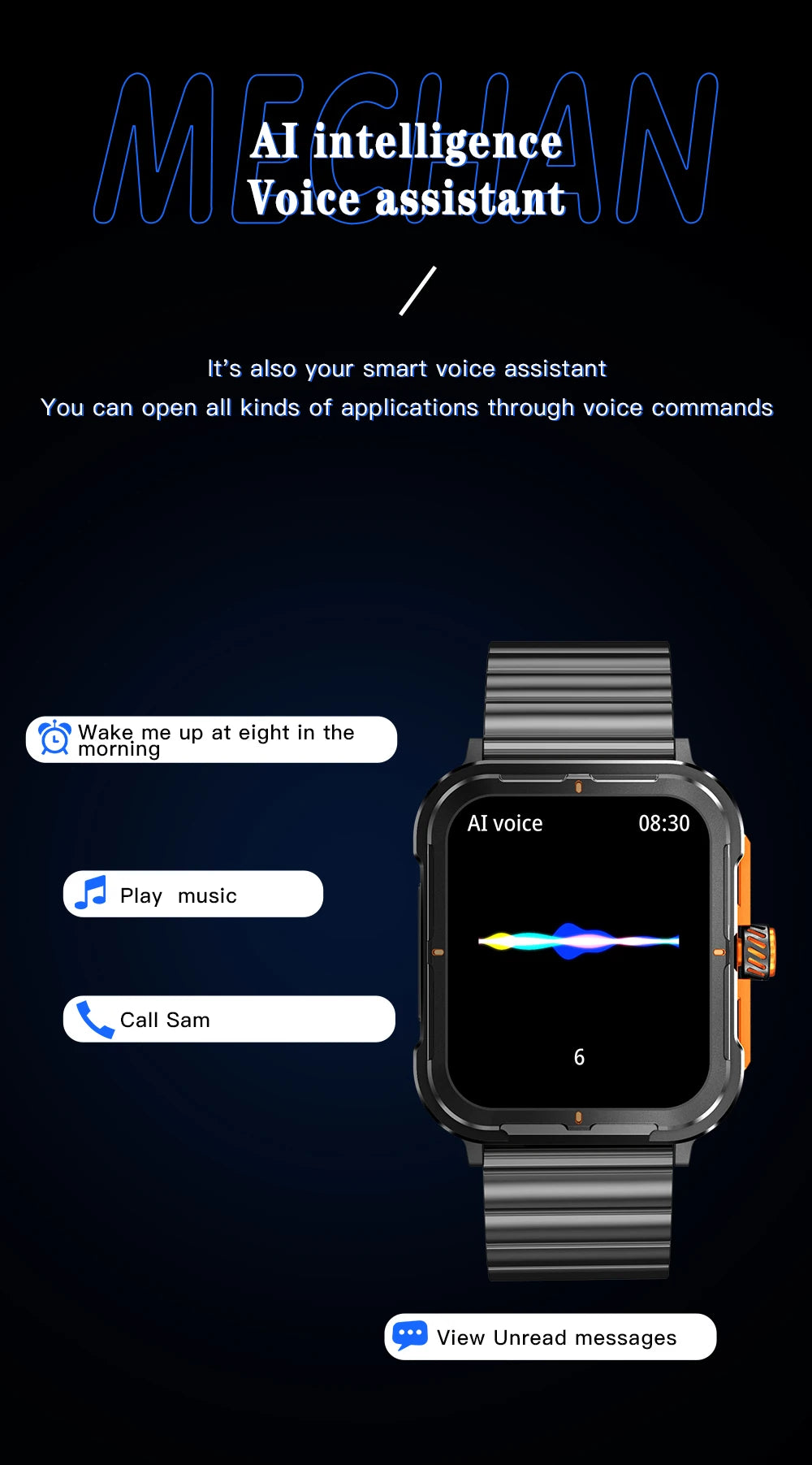 D09 Smartwatch 1.83inches IPS HD 240x285 Full Touch Screen 128MB RAM Bluetooth 5.0 IP67 Waterproof Fitness Android Watch