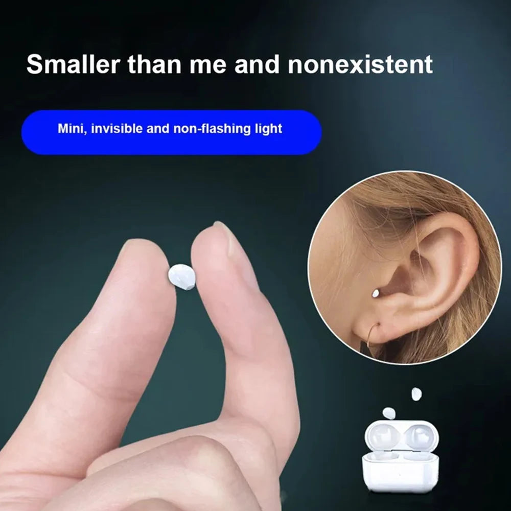 Sleep Invisible Bluetooth Earphone Mini Wireless Headphones IPX5 Waterproof HiFi Stereo Noise Cancelling In Ear Headset Earbuds