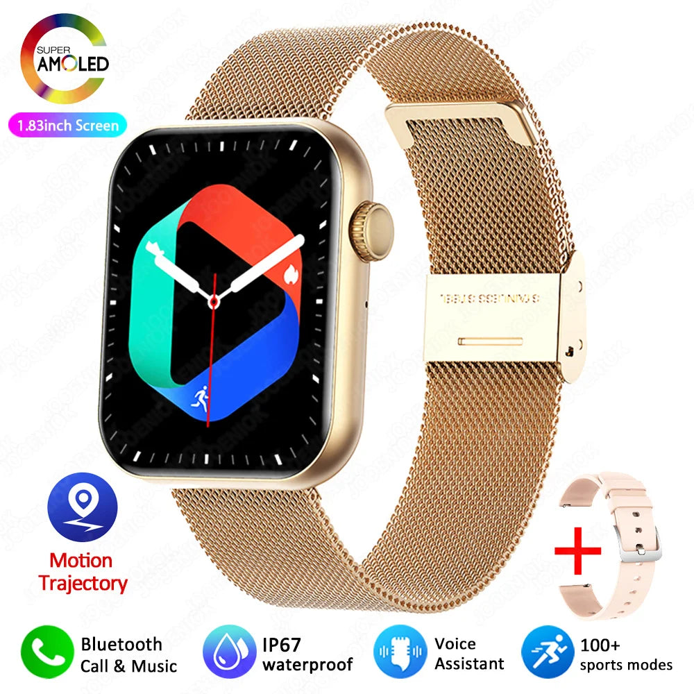 Bluetooth Call Smart Watch Women Health Monitor Watch Customizable Dial Fitness Sports Waterproof Watch Men Android IOS 2025 New