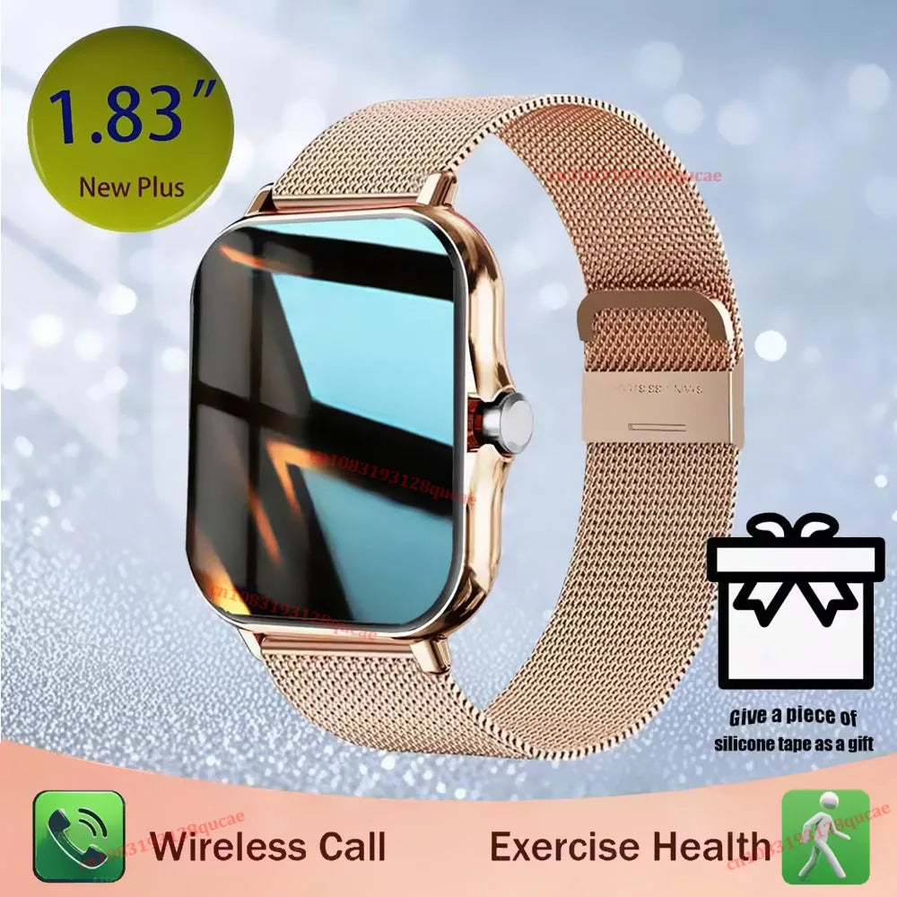 1.83'' Sports Smart Watch Fitness Clock Health Monitor Waterproof Smartwatch Wireless Call Watches For Men Women Android Ios New