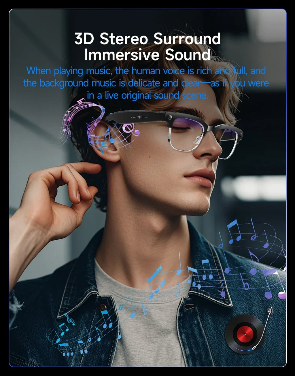 Smart Glasses 800W Camera 2026New Technologies Video Recording AI Photo Recognition Bluetooth Calls Voice Translation Sunglasses