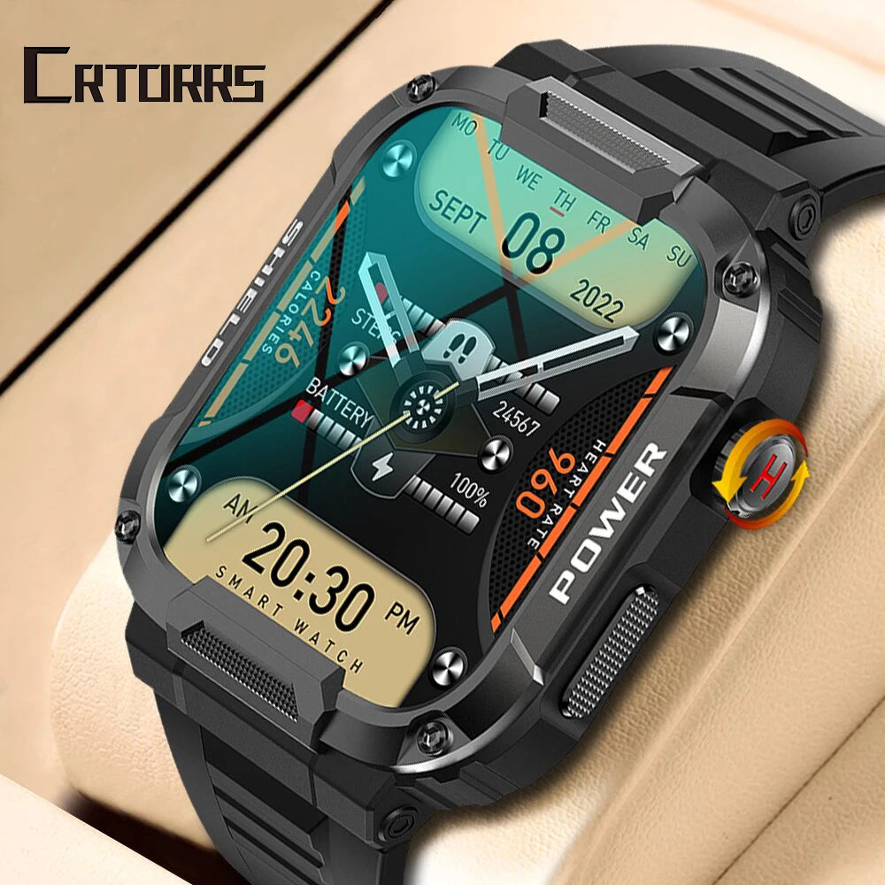 Military Smart Watch Men GPS Tracker Wireless Call Fitness Hours Waterproof Sports Smartwatch for Women Android IOS Phones 2025