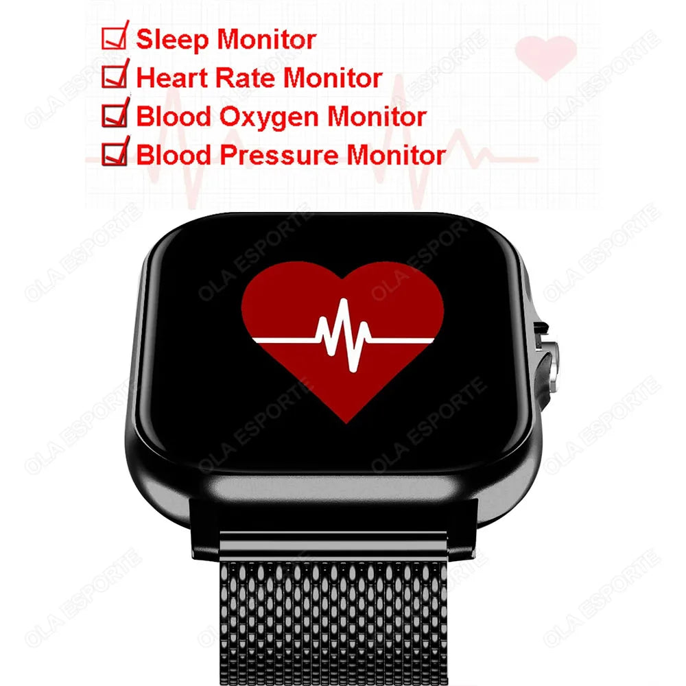2025 New Smart Watch Men Women Gifts 1.83'' Full Touch Screen Sport Fitness Tracker Smartwatch Men BT Calls Digital smarthwhatch