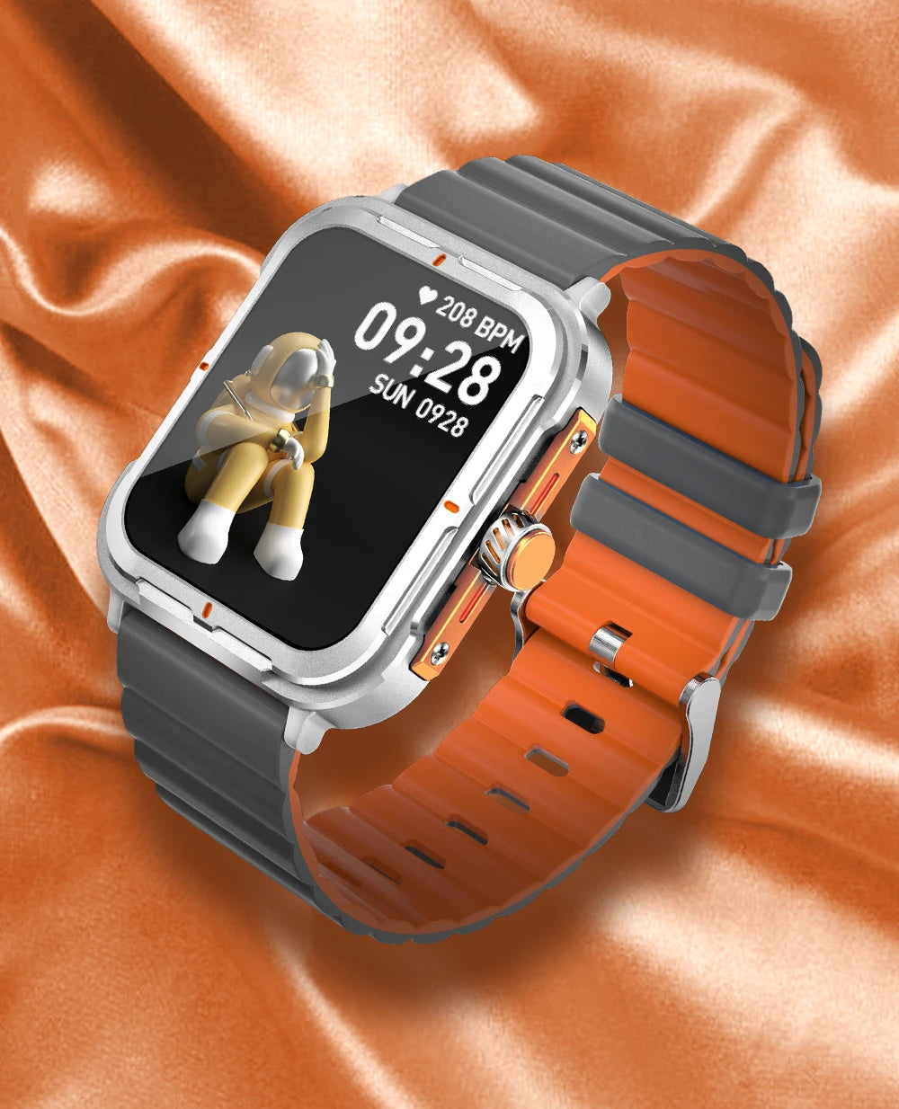 D09 Smartwatch 1.83inches IPS HD 240x285 Full Touch Screen 128MB RAM Bluetooth 5.0 IP67 Waterproof Fitness Android Watch
