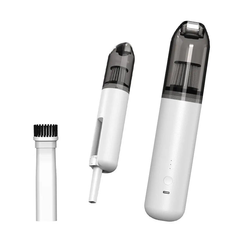Mini Portable Car Vacuum Cleaner, Type-C Rechargeable Wireless Blower & Suction, Multifunctional, Ideal for Car