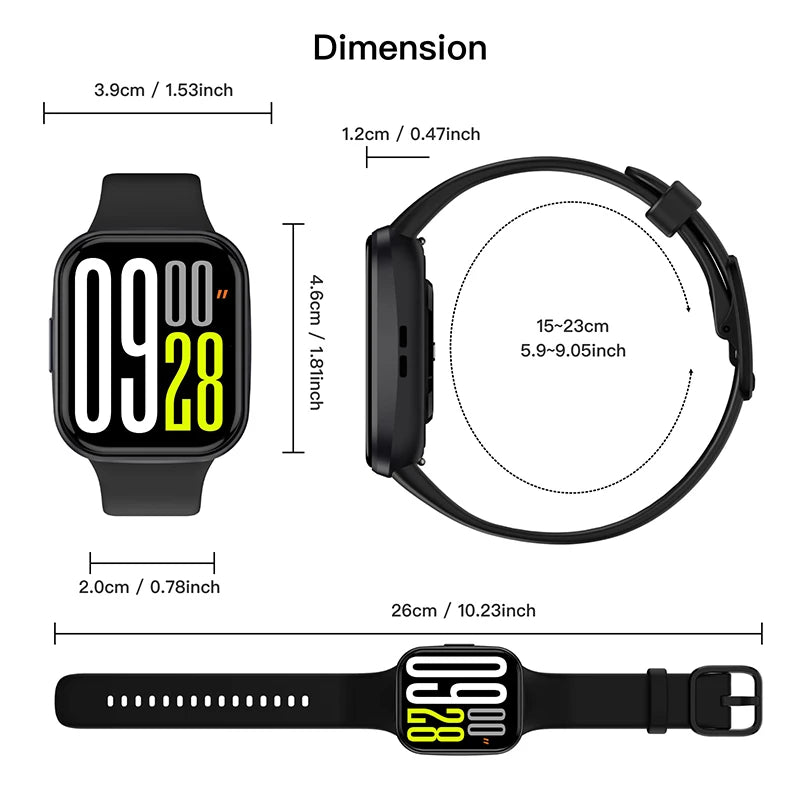 Original Sport Wrist Smartwatch Bluetooth Call Luxury Ladies Fitness Waterproof Smart Watches for Man Woman iOS Android 2026 New