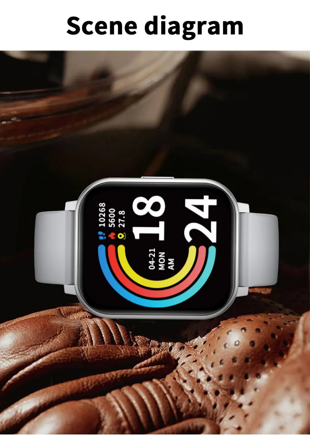 LIGE 1.83" HD Screen Smartwatch Fitness Health Monitor 2026 New Bluetooth Call Waterproof Call Reminder Smart Watch Men Women