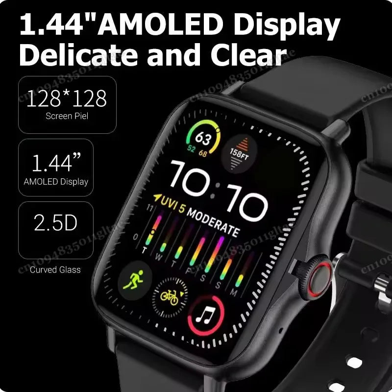 New Smart Watch For Android IOS 1.83Inch Color Screen Bluetooth Call Blood Oxygen/Pressure Monitoring Smart Watch Women Men MA27
