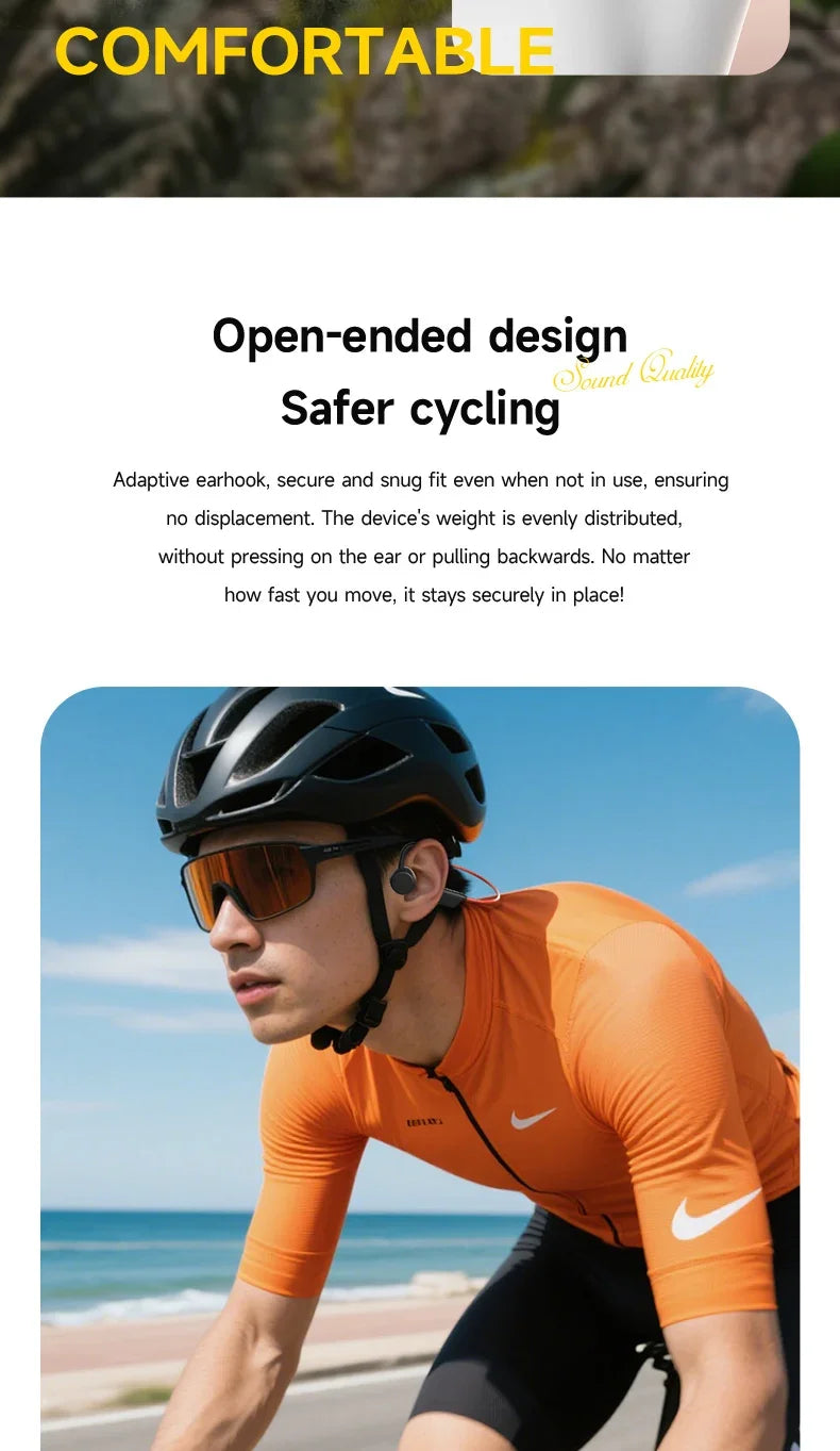 Bone Conduction Headset Wireless Swimming Sports Headphone IPX8 Bluetooth 5.4 With Mic Waterproof Exercise Fitness 2026 NEW