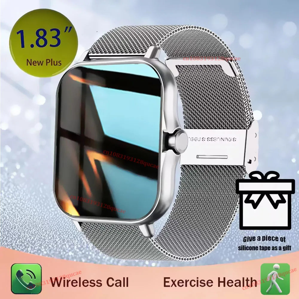 1.83'' Sports Smart Watch Fitness Clock Health Monitor Waterproof Smartwatch Wireless Call Watches For Men Women Android Ios New