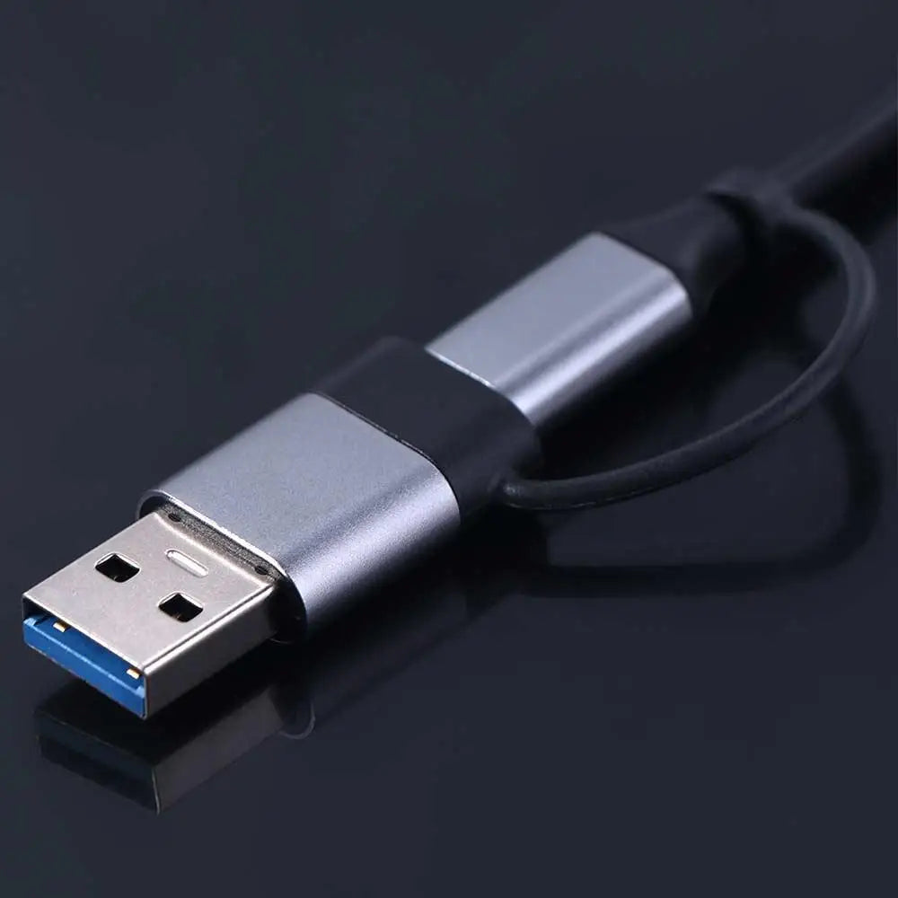1 To 7 Type-c Expansion Dock Hub Multi Interface Multifunctional 7-in-1 USB Splitter Splitter Grey Type-C Docking Station