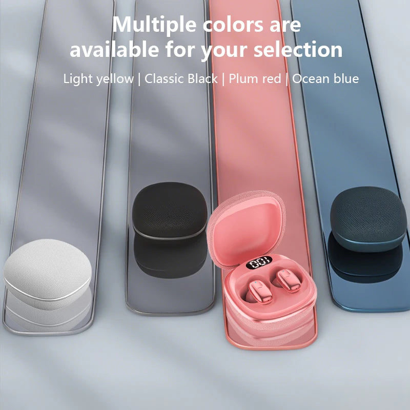 True Wireless Bluetooth Earphones with LED Power Digital Display Charging Case, HIFI Stereo Sound TWS Earbuds For iPhone Xiaomi