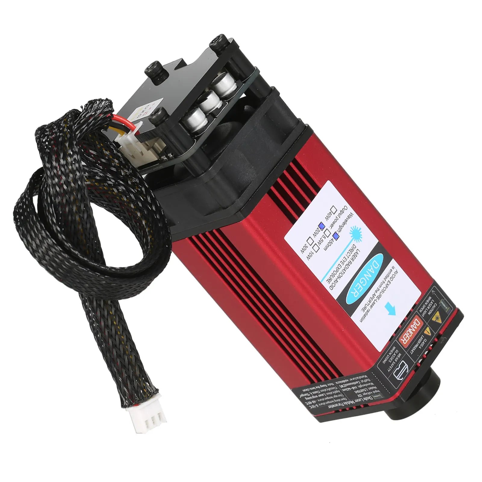 Laser Module 450nm Engraving Laser Head Adjustable Length High Precision Engraving for Laser Engraving Machine CNC Router