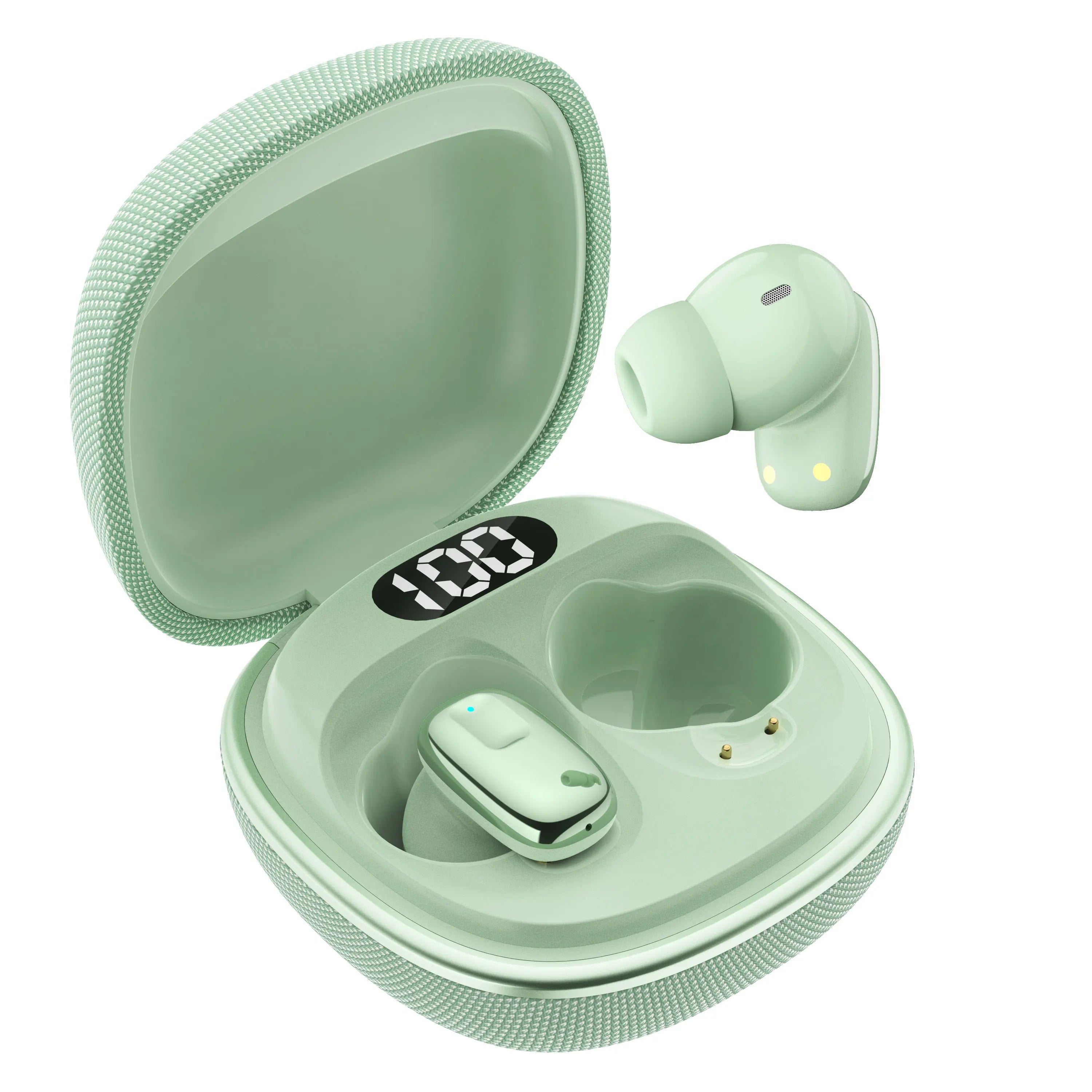 True Wireless Bluetooth Earphones with LED Power Digital Display Charging Case, HIFI Stereo Sound TWS Earbuds For iPhone Xiaomi