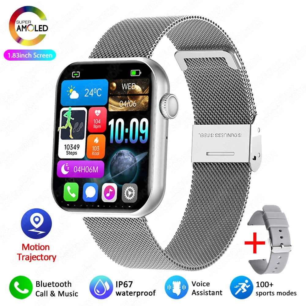 Bluetooth Call Smart Watch Women Health Monitor Watch Customizable Dial Fitness Sports Waterproof Watch Men Android IOS 2025 New
