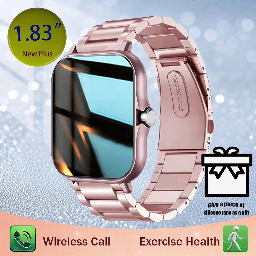 1.83'' Sports Smart Watch Fitness Clock Health Monitor Waterproof Smartwatch Wireless Call Watches For Men Women Android Ios New