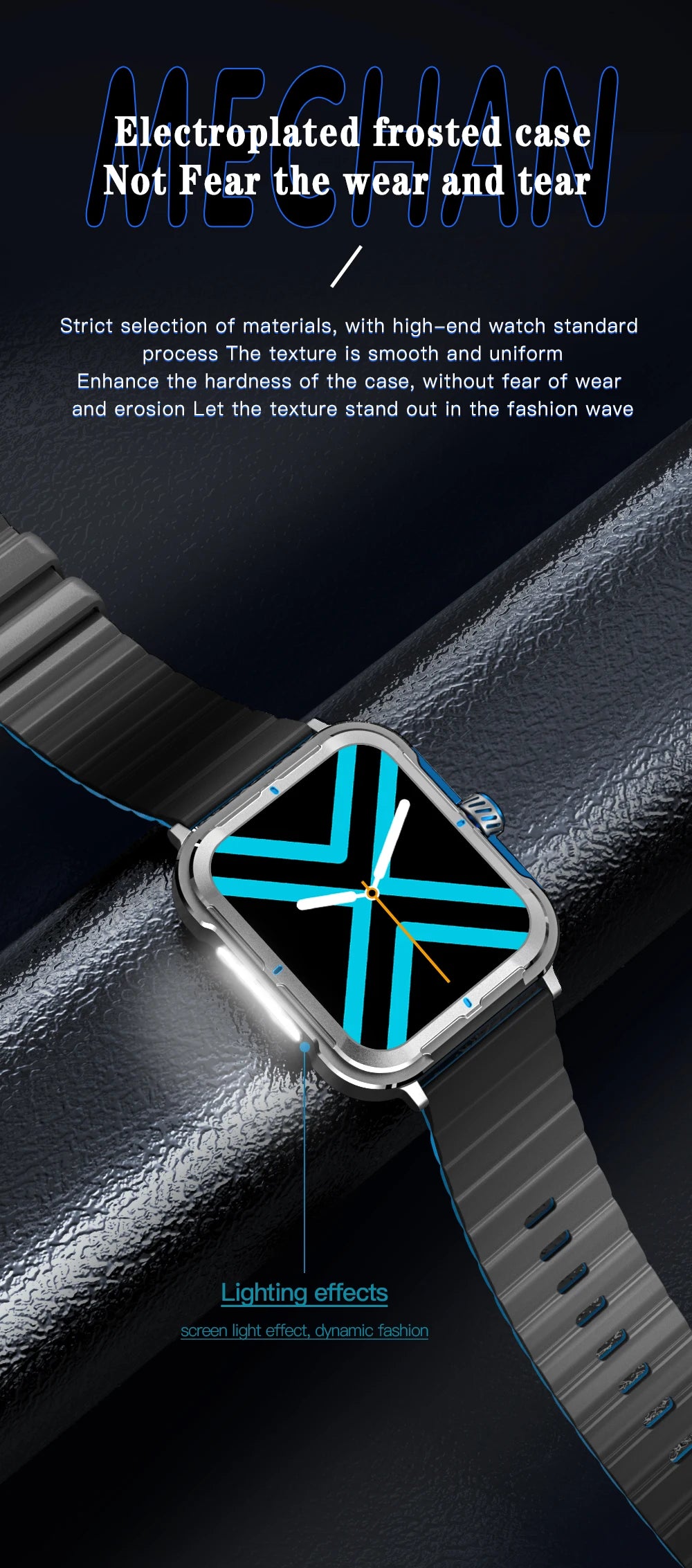 D09 Smartwatch 1.83inches IPS HD 240x285 Full Touch Screen 128MB RAM Bluetooth 5.0 IP67 Waterproof Fitness Android Watch