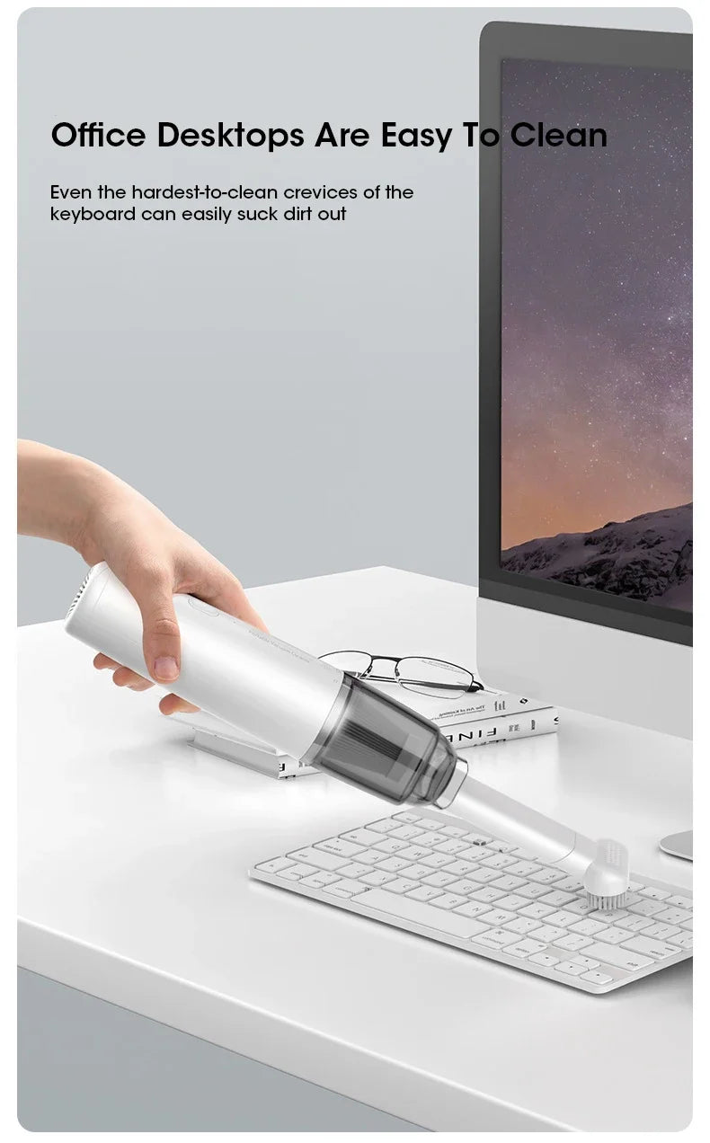 New Car Vacuum Cleaner Mini Convenient Vacuum Cleaner Multi Functional Wireless Handheld Vacuum Cleaner Strong Suction Low Noise