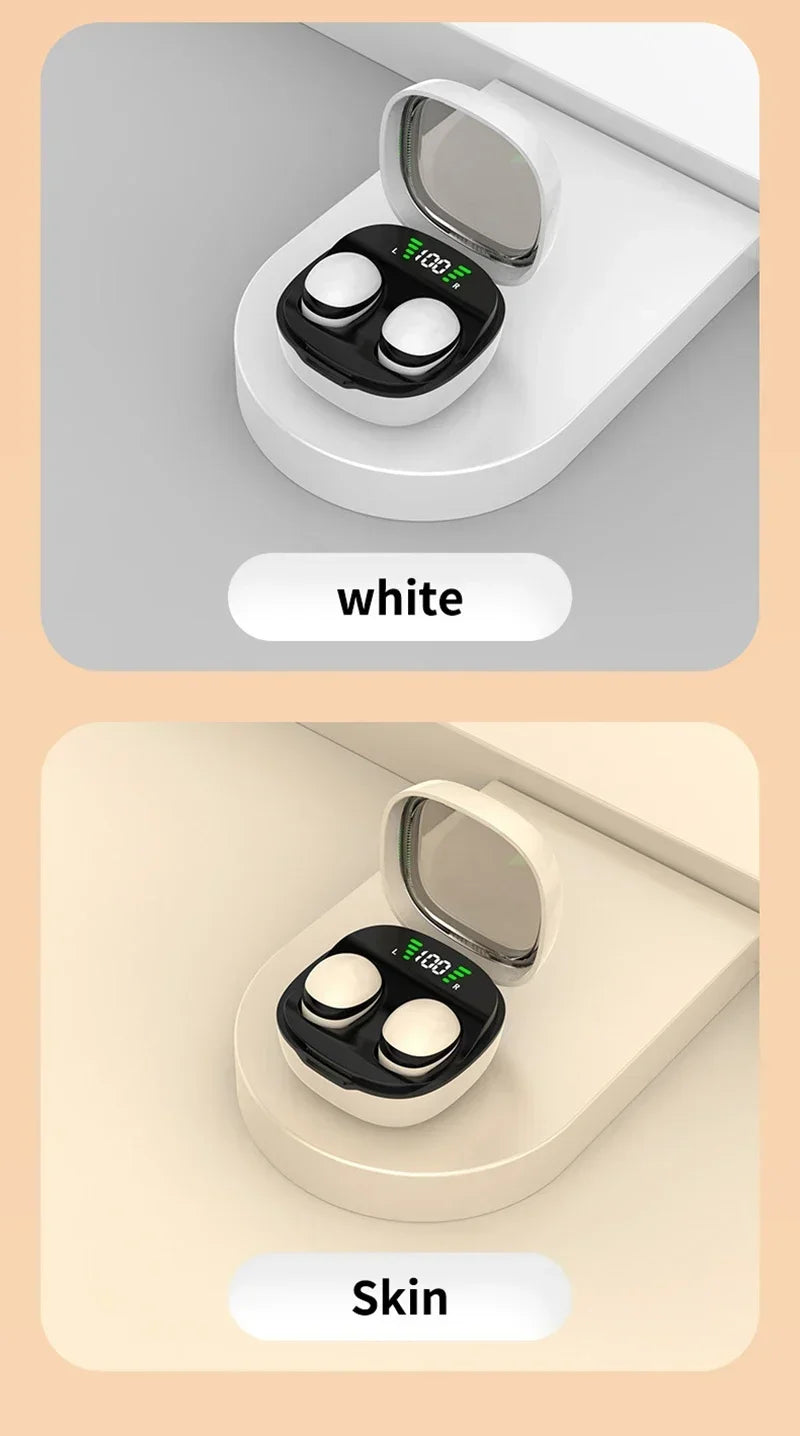 Lenovo Mini Bluetooth 5.3 Headset HD Hifi Earbuds Invisible Sleep Game Sports Headphones Touch Control Earphones for Men Women