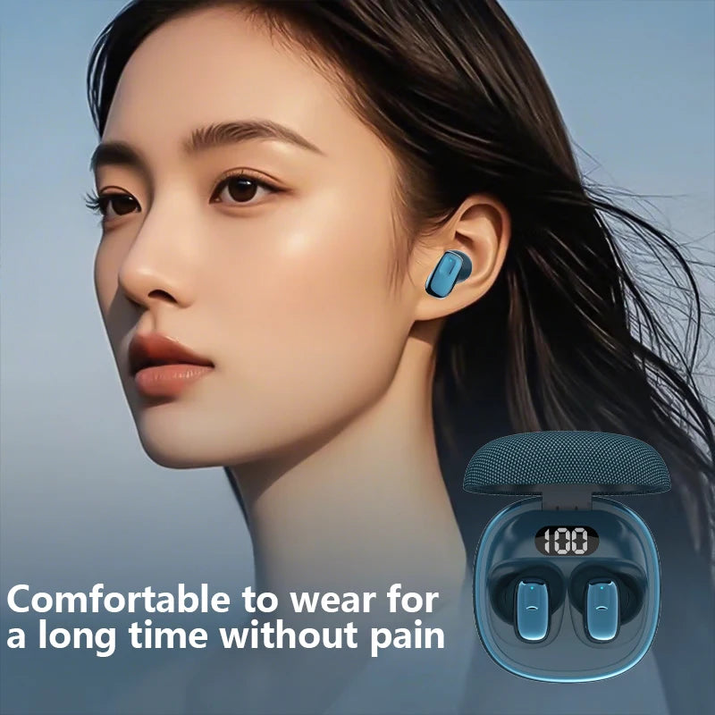 True Wireless Bluetooth Earphones with LED Power Digital Display Charging Case, HIFI Stereo Sound TWS Earbuds For iPhone Xiaomi