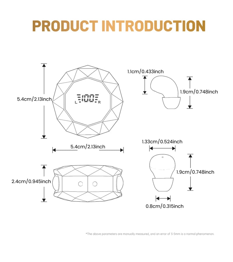MINI Headphones Wireless Bluetooth Earphones 6.0Chip In Ear Invisible Headsets HIFI Bass Sleep Earbuds Noise Reduction Earphone