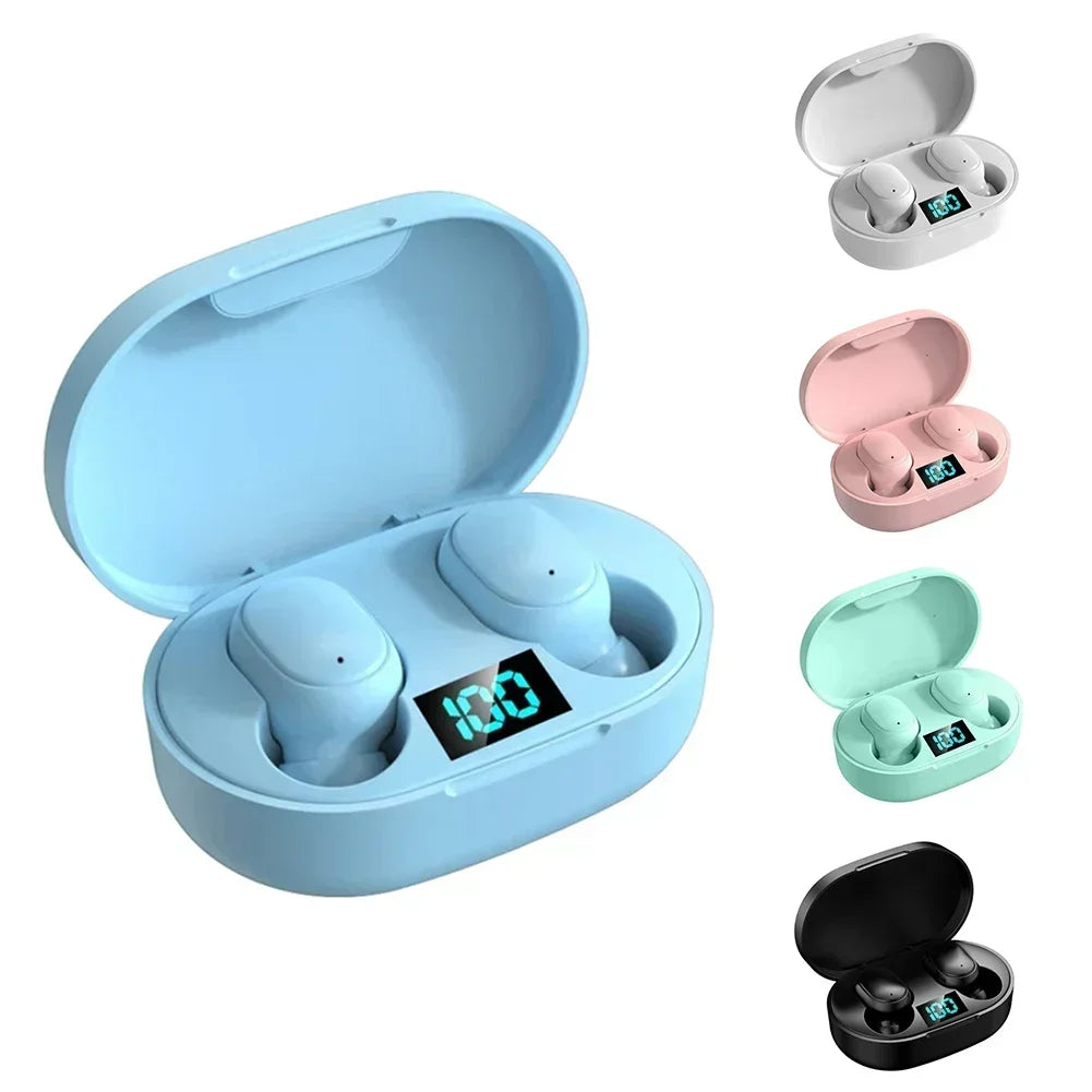 2026 New E6S Wireless Earbuds Noise Canceling Waterproof Ear Buds in-Ear Stereo Headphones with LED Display Charging Case