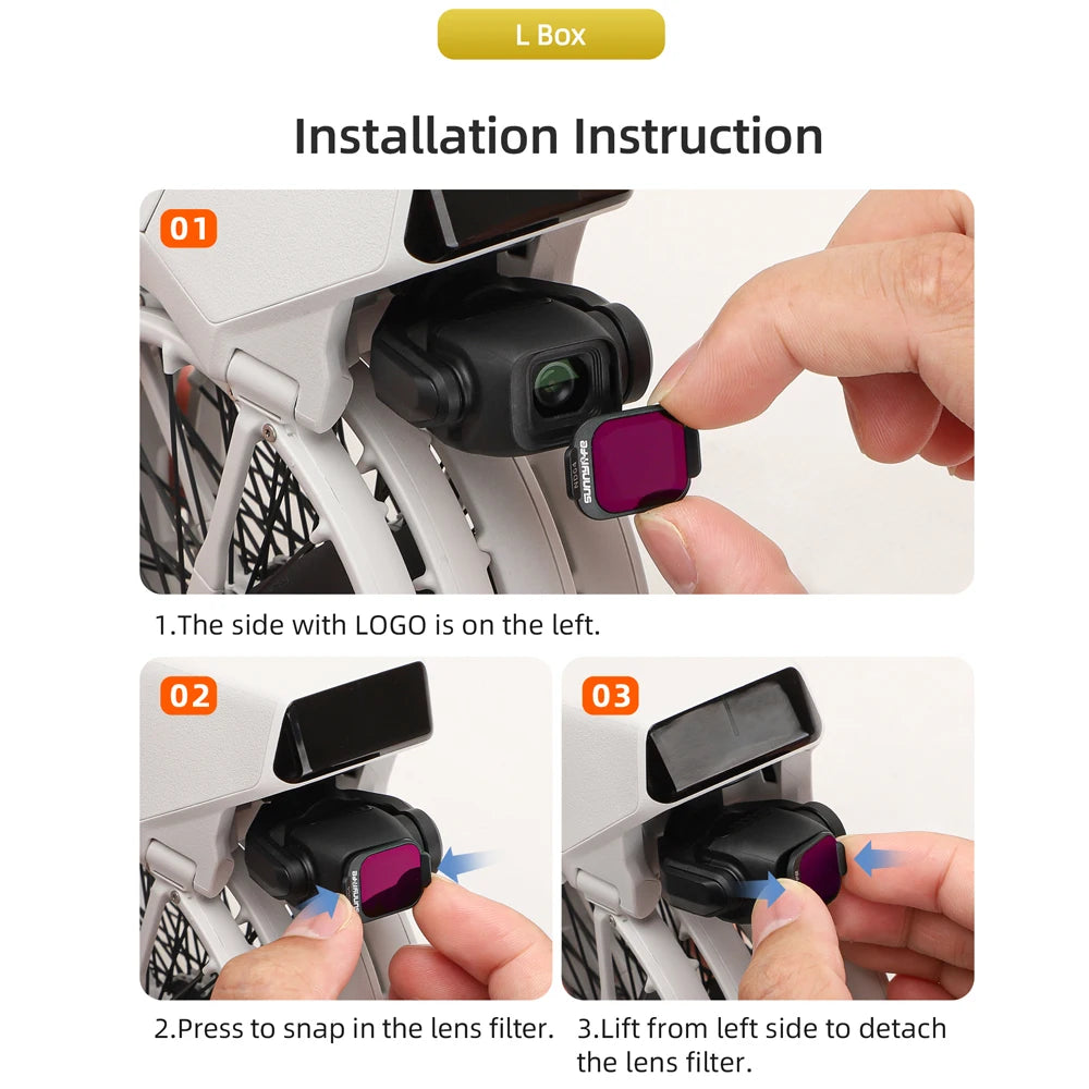 For DJI Lito X1 Lens Filters ND8/16/32/64 Filter FLIP HD Photography MCUV/CPL Kit Drone Optical Glass Camera Accessory