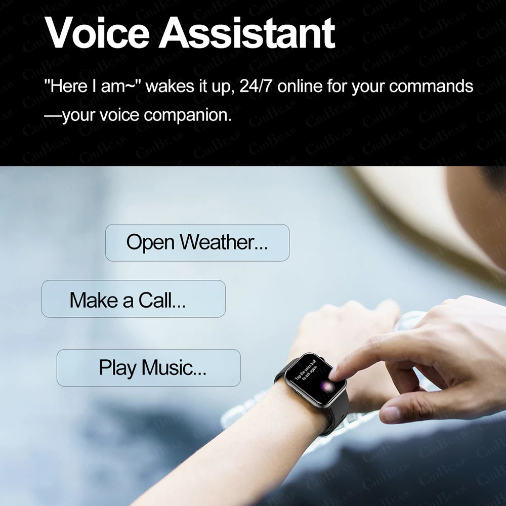 Bluetooth Call Smart Watch Women Health Monitor Watch Customizable Dial Fitness Sports Waterproof Watch Men Android IOS 2025 New
