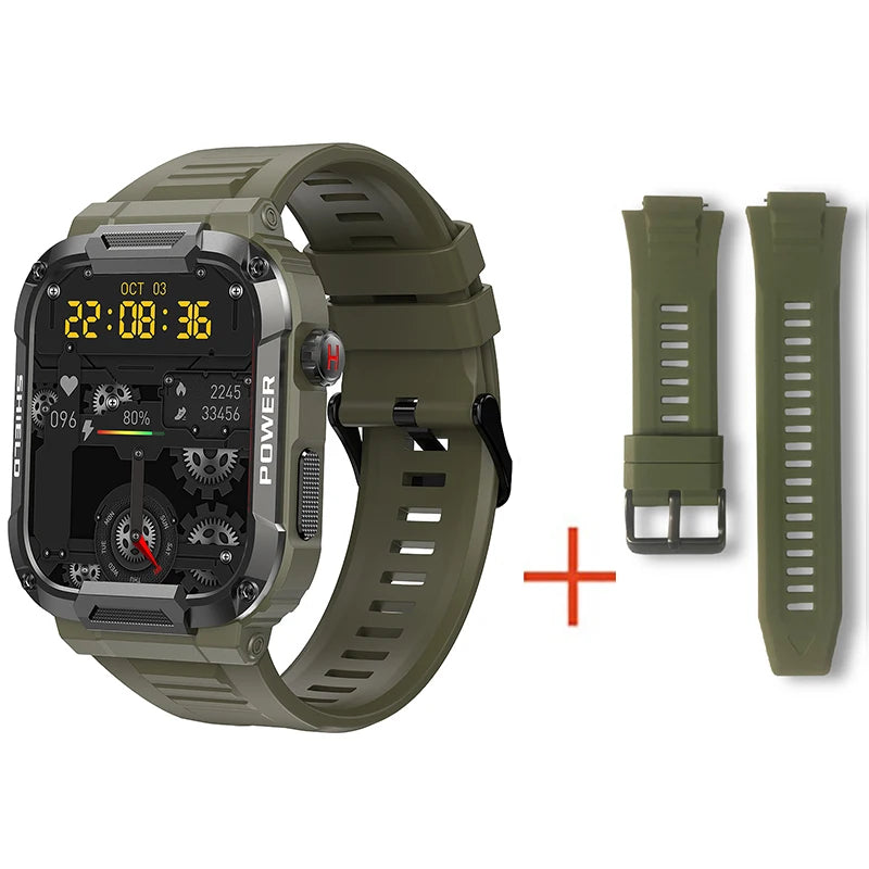 Military Smart Watch Men GPS Tracker Wireless Call Fitness Hours Waterproof Sports Smartwatch for Women Android IOS Phones 2025