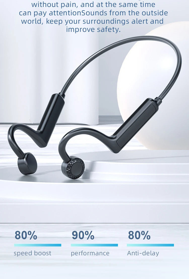 Bone Conduction Bluetooth Headphone TWS Sport Earphones Waterproof Stereo Wireless Headset With Mic Ear Hook For iPhone Xiaomi