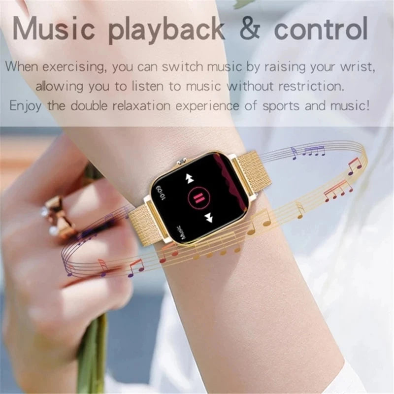 New Smart Watch Android IOS Phone 1.44 Inch Color Screen Bluetooth Call Blood Oxygen/Pressure Monitoring Smart Watch Women Men
