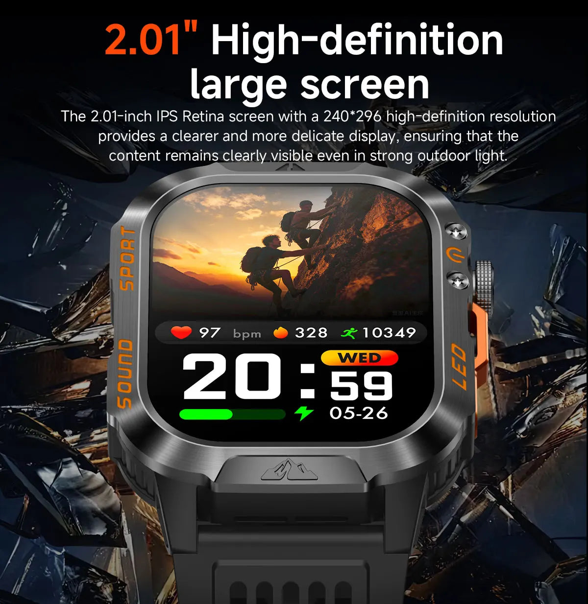 New Smart Bracelet Watch Bluetooth Call Heart Rate Blood Oxygen Pressure Weather Phyiological Cycle Sports Tracker