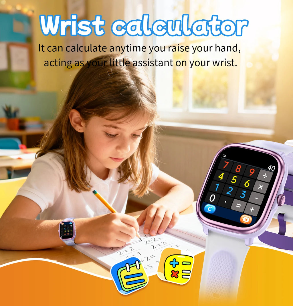 New Smartwatch BT Call Health&Sleep Monitoring 1.83''HD Screen Kids Smart Watch Waterproof Fashoin Sports Bracelet For Women Men