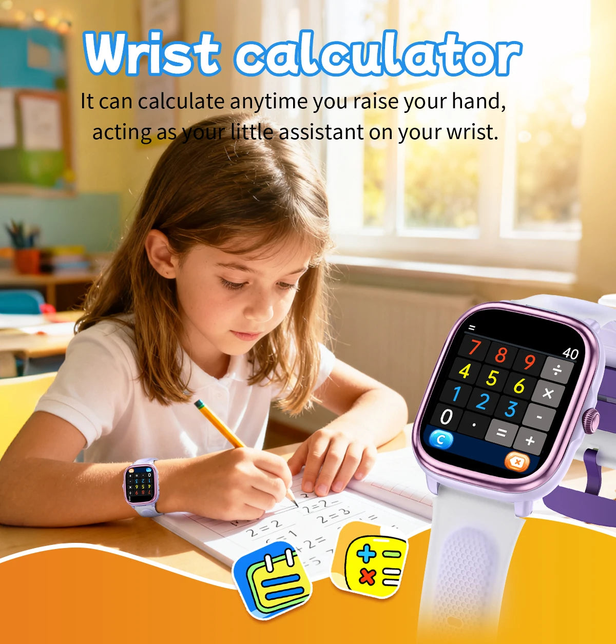 New Smartwatch BT Call Health&Sleep Monitoring 1.83''HD Screen Kids Smart Watch Waterproof Fashoin Sports Bracelet For Women Men