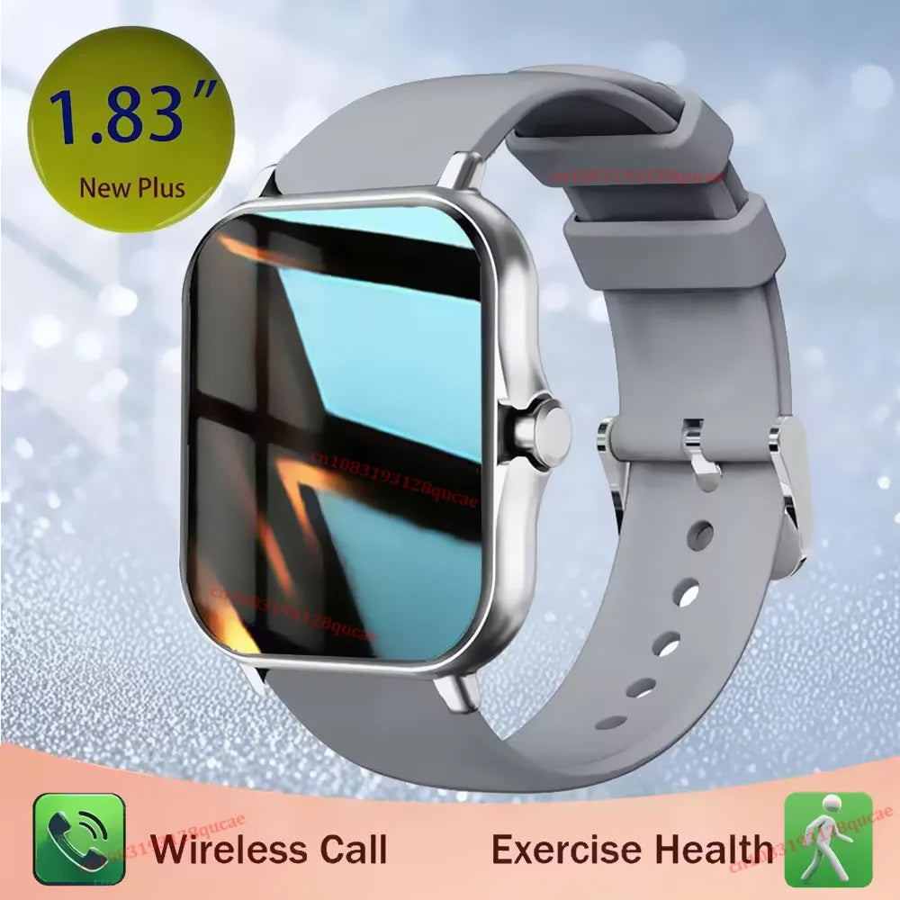 1.83'' Sports Smart Watch Fitness Clock Health Monitor Waterproof Smartwatch Wireless Call Watches For Men Women Android Ios New