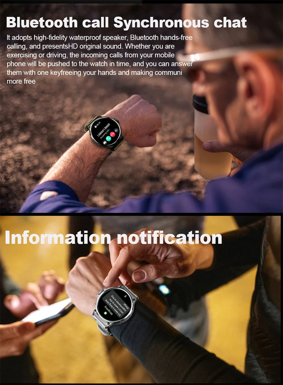 2026 New GPS Track Smart Watch Men 1.85-Inch HD AMOLED Screen 710 Mah Battery Sport Bluetooth Call Smartwatch For Android IOS