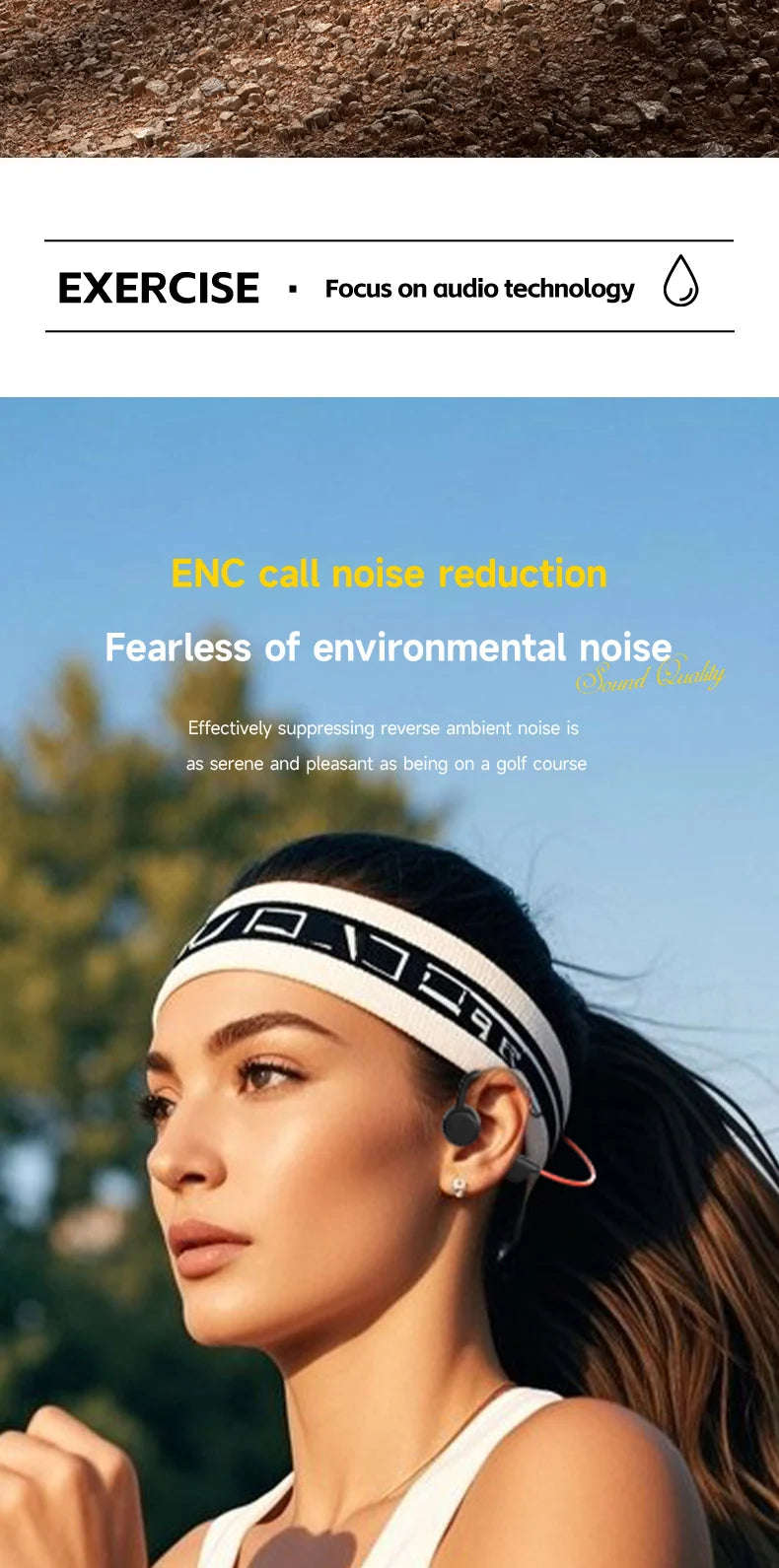 Bone Conduction Earphones Wireless Swimming Sports Earphones for Fitness Sports