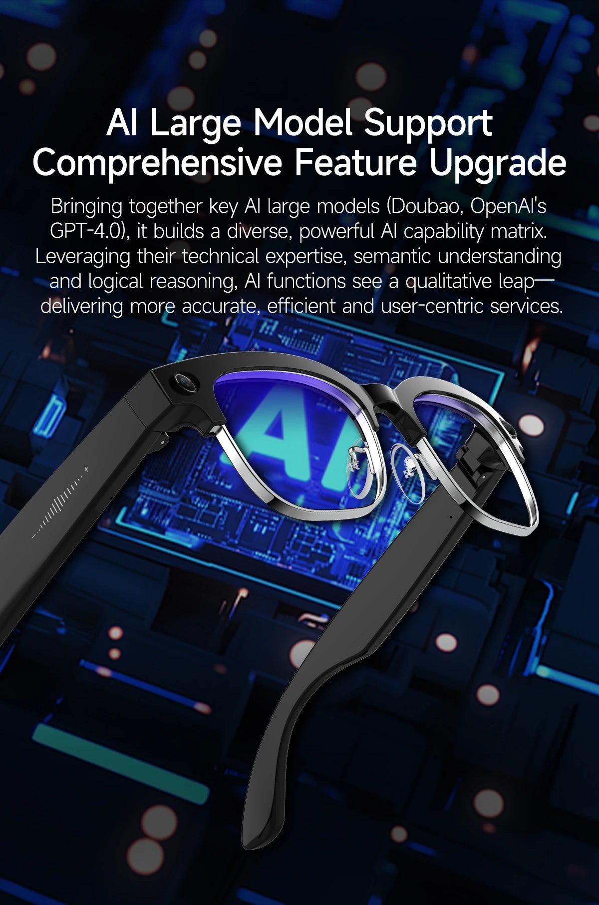 Smart Glasses 800W Camera 2026New Technologies Video Recording AI Photo Recognition Bluetooth Calls Voice Translation Sunglasses