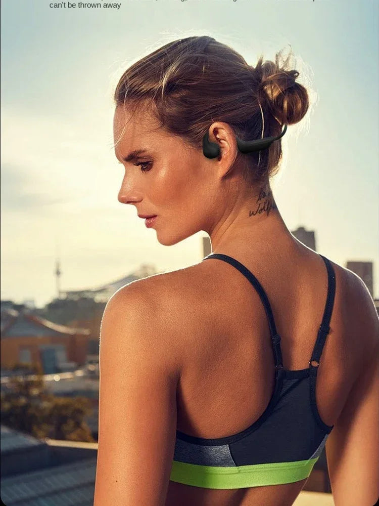 for shokz open ear run Bone Conduction Bluetooth Headphones Wireless Sport soft bass Fitness Cycling headsets working earphones