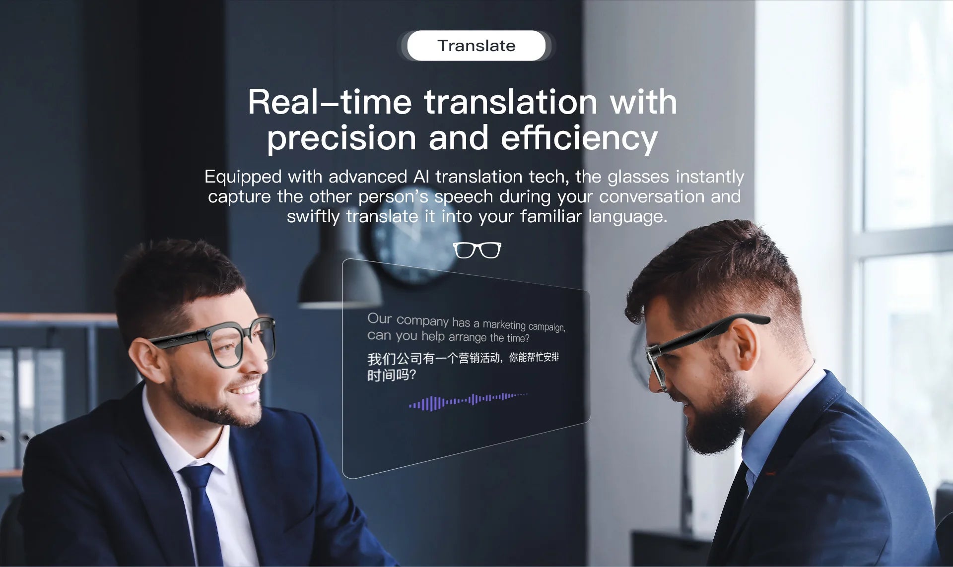 Smart Glasses 800W HD Camera Video Simultaneous Interpretation Bluetooth Call Outdoor Sport AI Smart SunGlasses For Mens Women