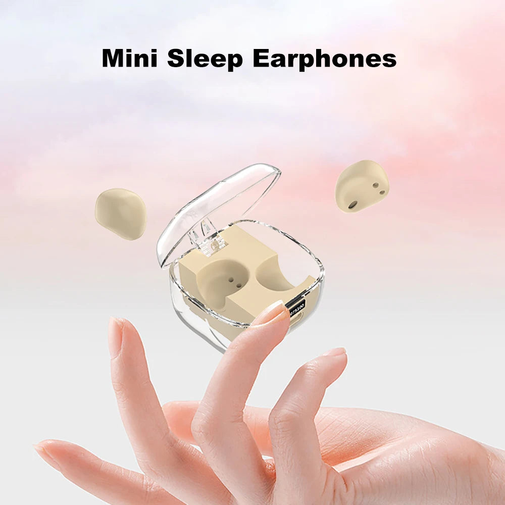 NEW Mini Sleep Earphones Wireless Invisible Earbuds Bluetooth 5.3 Headphones Noise Reduction Waterproof Sports Headsets With Mic
