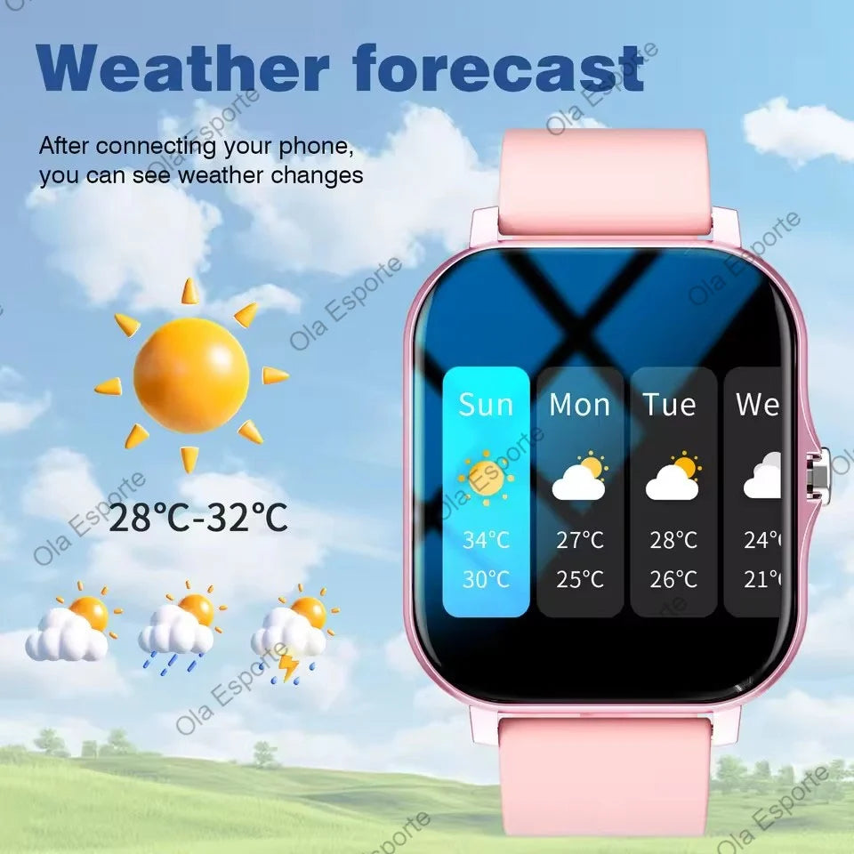 1.83'' Sports Smart Watch Fitness Clock Health Monitor Waterproof Smartwatch Wireless Call Watches For Men Women Android Ios New