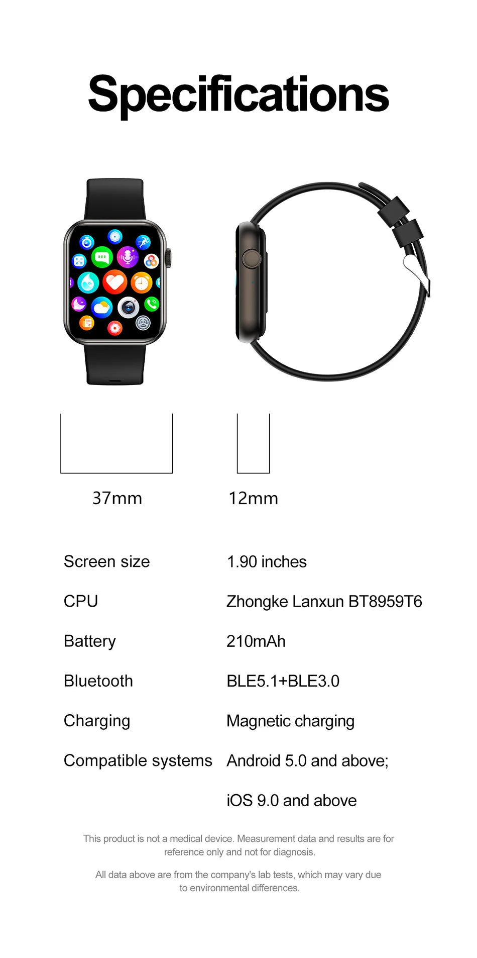 Bluetooth Call Smart Watch Women Health Monitor Watch Customizable Dial Fitness Sports Waterproof Watch Men Android IOS 2025 New