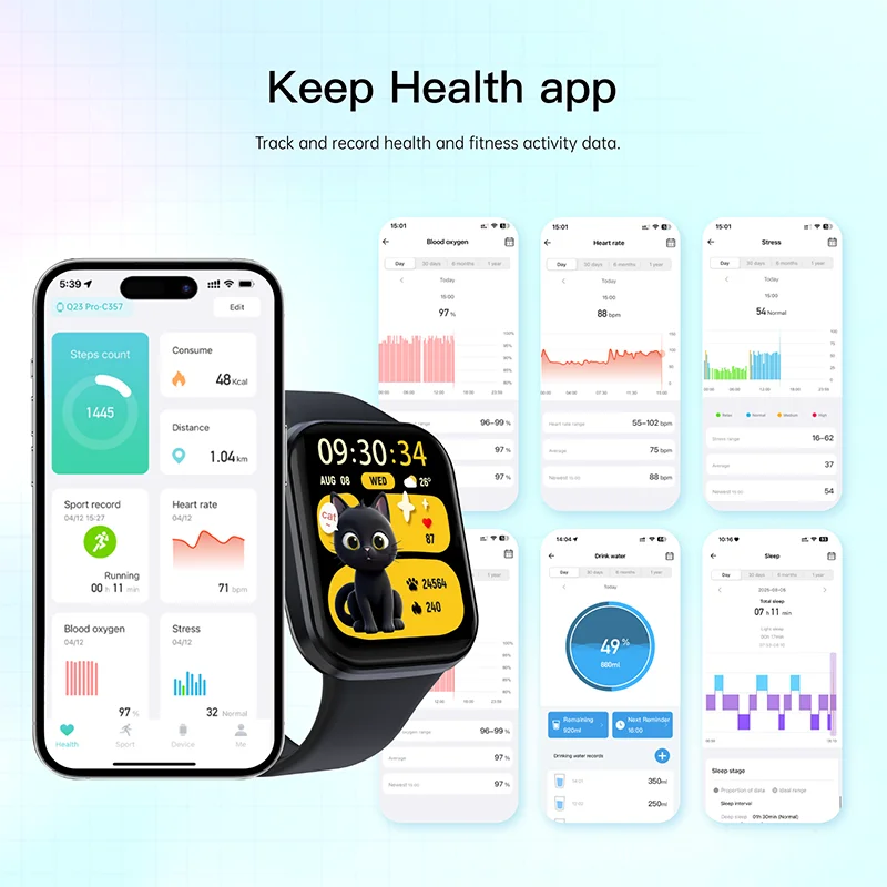 Original Sport Wrist Smartwatch Bluetooth Call Luxury Ladies Fitness Waterproof Smart Watches for Man Woman iOS Android 2026 New
