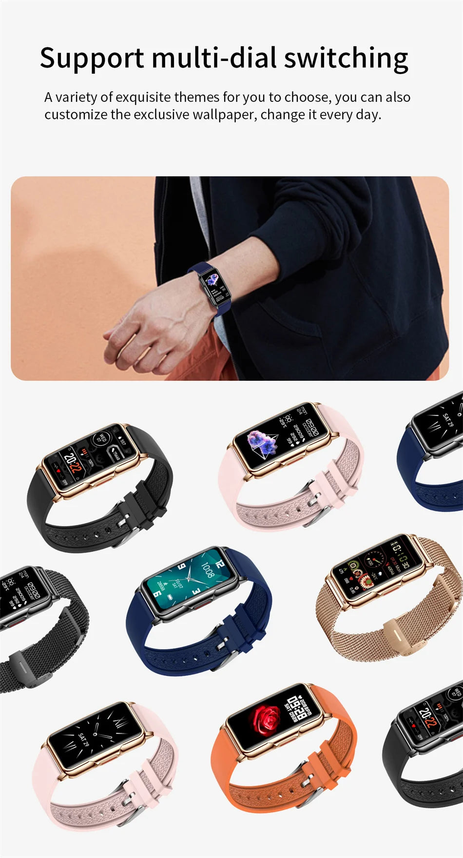 2024 New Sports Smart Watch Men Women 1.47-inch Full Touch GPS Fitness Tracker IP67 Waterproof Smartwatch For Android IOS Phone